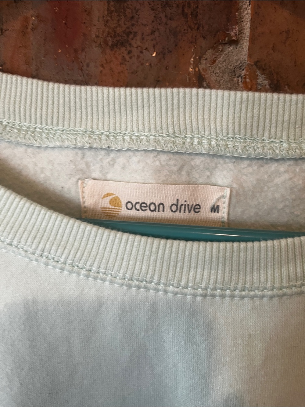 Ocean Drive Women’s mint green sweatshirt Indian Rocks Beach Florida Size:M - Picture 2 of 6